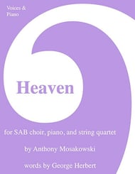 Heaven SAB choral sheet music cover Thumbnail